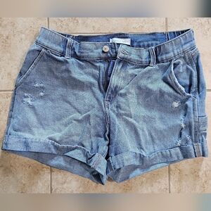 Happily Grey Light Blue Jean Shorts